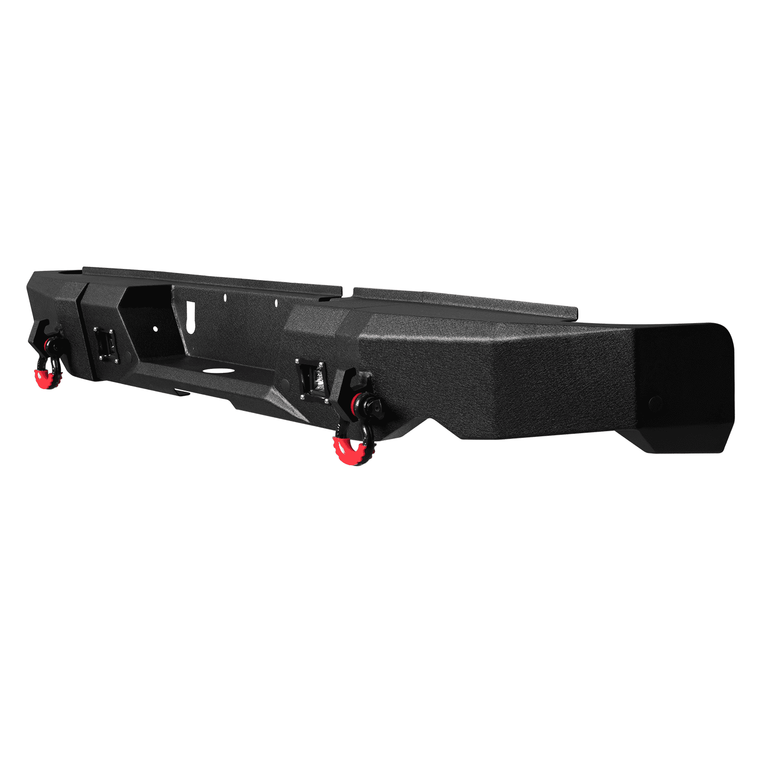 TIOYAR Steel Front Bumper and Rear Bumper For 2013-2018 Dodge Ram 1500 (Not fit Rebel model) With Winch Plate&Lights