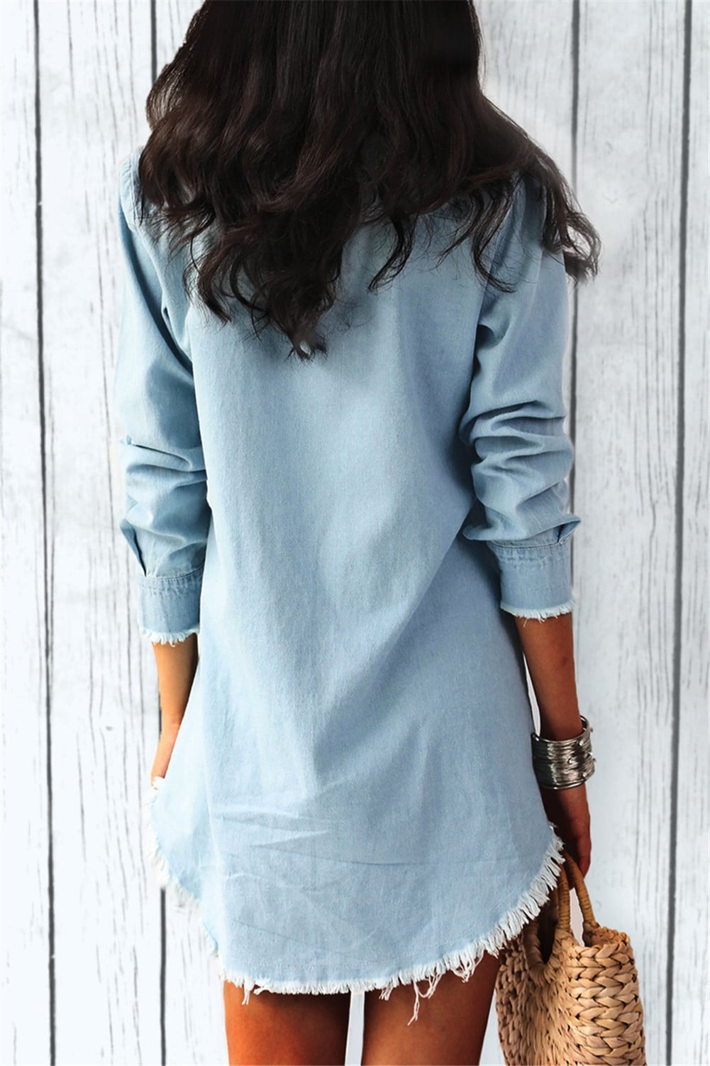 ladies denim tunic dress