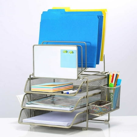 Sunrising International Stainless Steel Modular Office Desk File Sunrising International Stainless Steel Modular Office Desk File Sorter And Organizer With Whiteboard Features 6