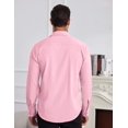thumbnail image 4 of COOFANDY Mens Dress Shirts Wrinkle Free Long Sleeve Button Down Shirt formal Business Shirts, 4 of 6
