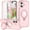 Pink, variant on Dteck for iPhone 16 Magnetic Case with Invisible Ring Stand, Translucent Protective Cover with Built-in Screen Protector,Translucent
