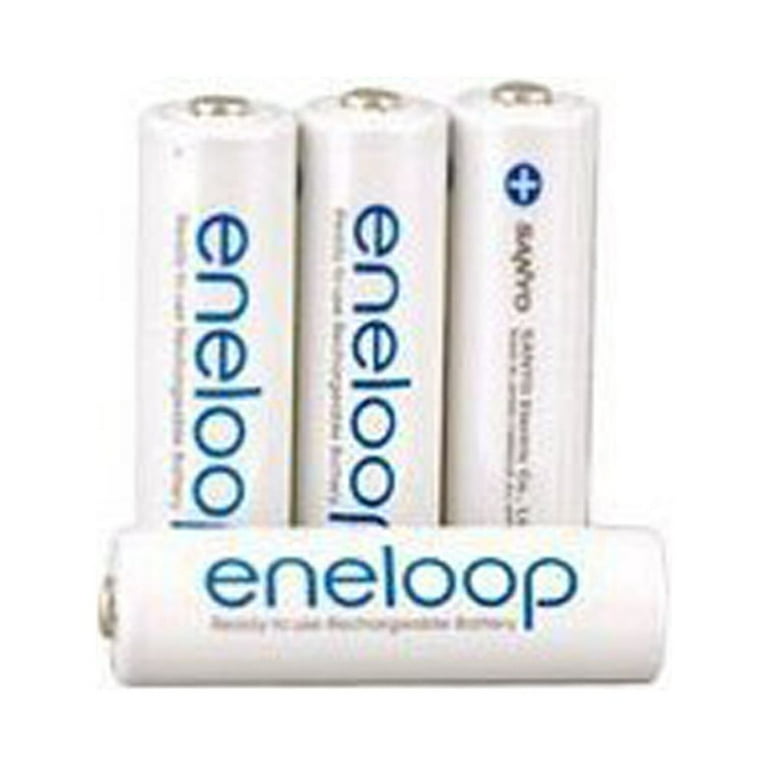 SANYO Eneloop 4 Pack AA NiMH Pre-Charged Rechargeable Batteries