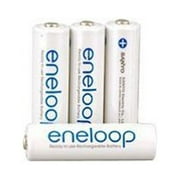 SANYO Eneloop 4 Pack AA NiMH Pre-Charged Rechargeable Batteries-Hassle Free Packaging
