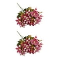 thumbnail image 1 of Transemion 1/2/3/5 Realistic Appearance Artificial Flower Low Maintenance For Life Elegant Mini Lily3 2PCS, 1 of 6