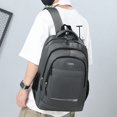 thumbnail image 5 of XIMIN Men Smell Proof Travel Laptop Backpack Large Capacity Carbon Enduring Secure Anti Theft Water Resistant Business Bag with USB Charging Port 3 Zips Black, 5 of 7