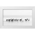 thumbnail image 1 of Gil Raga, Joan 32x20 White Modern Wood Framed Museum Art Print Titled - Flamingos, 1 of 4