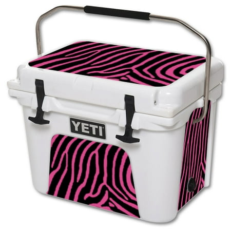 MightySkins Protective Vinyl Skin Decal for YETI Roadie 20 qt Cooler wrap cover sticker skins Zebra