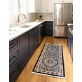 thumbnail image 4 of Rugs.com Rabia Collection Rug – 2' 7 x 9' Runner Navy Blue Low Rug Perfect For Hallways, Entryways, 4 of 9
