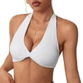 thumbnail image 4 of Sports Bra Women's Halter Twist Front Wireless Breathable Stretch Support Bra for Yoga Fitness Beach Daily Casual Layering, 4 of 4
