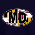 thumbnail image 3 of CafePress - Maryland MD Oval (W/Flag) Sweatshirt - Pullover Hoodie, Classic & Comfortable Hooded Sweatshirt, 3 of 4