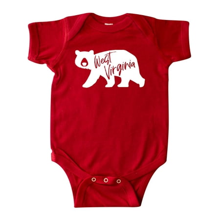

Inktastic West Virginia White Bear Silhouette Gift Baby Boy or Baby Girl Bodysuit