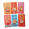 thumbnail image 4 of 6 Pcs Enveloppes Rouges Année Lunaire Chinoise Cadeaux pour Fête Remise des Diplômes Anniversaire A, 4 of 8