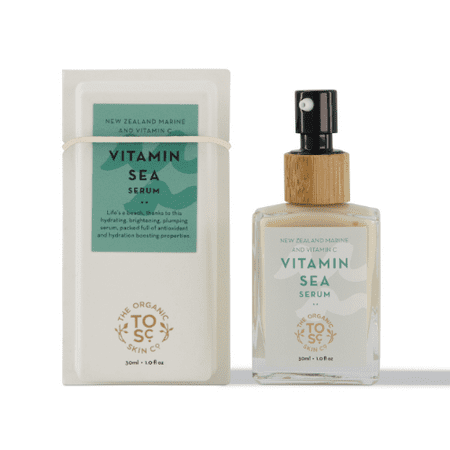 The Organic Skin Co. Vitamin C Serum For Face - Hydrating Face Serum for Anti-Aging with Amla, Rosemary, & Honeysuckle - Certified Organic and Vegan Anti-Aging Serum for Face Wrinkles