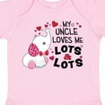 thumbnail image 4 of Inktastic My Uncle Loves Me Lots and Lots Cute Elephant Boys or Girls Baby Bodysuit, 4 of 5