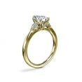 thumbnail image 3 of Diamond-Capitals 2.20 Ct IGI Certified Fashionable Pear Cut Lab Grown Diamond Three Stone Anniversary Ring for Women Solid 18K Yellow Gold (E/VVS2) Size 10, 3 of 8