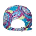 thumbnail image 6 of XIAOCHA Womens Tie Dye Print Baseball Cap Adjustable Hat Band Sun Protection Ball Hat,Purple, 6 of 8