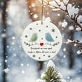 thumbnail image 6 of TanSiDing 2pcs Best Friend Christmas Ornament - Thick Acrylic Round Decoration with Gold Cord, Shatterproof Holiday Tree Decor for Office Car Gift Giving, 6 of 6