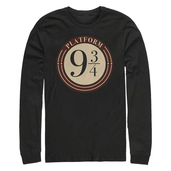 Men's Harry Potter Platform 9 3/4 Logo Long Sleeve Shirt