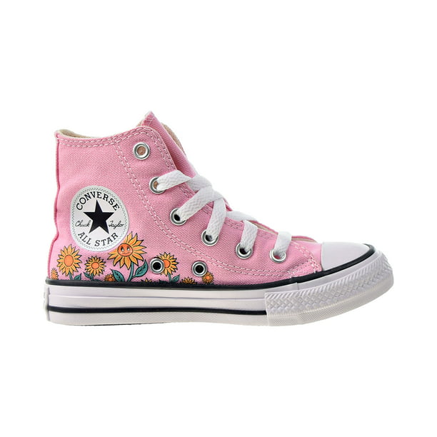 Converse Chuck All Star Hi Kids' Shoes Pink-Natural Ivory-White 670701f - Walmart.com