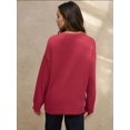 thumbnail image 3 of Thick Knit V-neck Sweater, 3 of 6