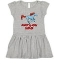 thumbnail image 3 of Inktastic Born to Run Wild- galloping horse Girls Toddler Dress, 3 of 5
