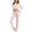 Pink, variant on Miqool Womens 2 Piece Sweatsuits Long Sleeve Tight Crop Shirt Tops Joggers Sweatpants Sets Solid Color Fall Yoga Sweat Workout Sets