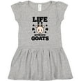 thumbnail image 3 of Inktastic Life is Better with Goats Girls Toddler Dress, 3 of 5