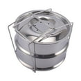 thumbnail image 3 of DOMELAY Stackable Steamer Insert Pans Stainless Steel Steamer Cooker Pot Set for Lasagna, 3 of 9