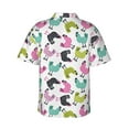thumbnail image 3 of Picia Funny Chicken Gentle Cotton Regular Fit Short Sleeve Casual Hawaiian Shirt for Men-XX-Large, 3 of 9