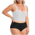 thumbnail image 5 of SPZTSX Plus Size Support Wireless Bras for Women Longline Wide Strap Breathable Comfort Seamless Everyday Sports Underwear, 5 of 8