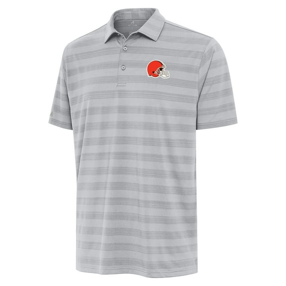 Men's Antigua  Gray Cleveland Browns Tunnel Polo