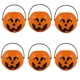thumbnail image 1 of Paquete de 6 Cubos de Calabaza de Halloween para Niños, Pequeños Cubos de Plástico con Asas para Pedir Dulces, Coleccionar Dulces, Regalos de Fiesta y Decoración Del Hogar., 1 of 7