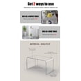 thumbnail image 4 of Clear Acrylic End Table, 24" L x 14" W x 12" H x 1/2" Thick, C-Shape Clear End Coffee Table, Modern Lucite Side Table for Living Room, Bedroom, Bathroom, Office, 4 of 5
