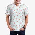 thumbnail image 1 of Balery Strawberry Camisa Polo de Hombre con Estampado, de Manga Corta y Tejido Medio, Camisa Tipo Golf Polo-Large, 1 of 6