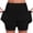 🔥 Black_New, variant on Women's Solid Color Mid Waist Skirt Pants Sports Casual Skort Bottoming Skirt Pants Mid Rise A Line Sporty Skirt Shorts Breathable Lightweight Activewear Women's Skort Sport Skirt