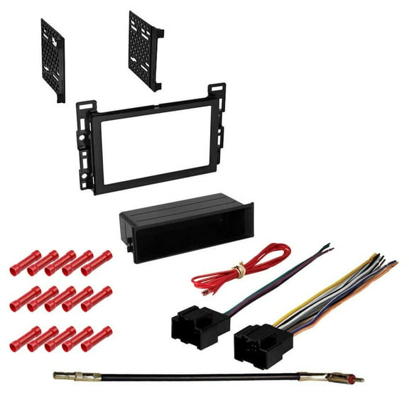 GSKIT973 Car Stereo Installation Kit for 2006-2010 Pontiac Solstice - in Dash Mounting Kit, Wire Harness, Antenna Adapter for Single or Double Din Radio Receivers