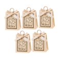 thumbnail image 4 of 5 cajas de regalo con dulces, elegantes bolsas para banquetes y bodas. Beige champán, 4 of 8