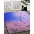 thumbnail image 3 of Ahgly Company Machine Washable Indoor Rectangle Transitional Slate Blue Area Rugs, 4' x 6', 3 of 7