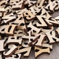 thumbnail image 3 of EeaseCA 50PCS Unfinished Wooden Capital Letters Alphabet Wood Cutout Discs Assorted Styles For Patchwork Scrapbooking Arts Crafts DIY Decoration Display Decor, 3 of 7