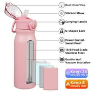 BJPKPK 25oz Stainless Steel Water Bottle with Straw, Insulated Water Bottle, Cosmos