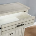 thumbnail image 3 of Cruize 1-Drawer and 2-Shelf Wood Cabinet, Antique White, 3 of 9