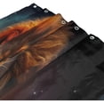 thumbnail image 3 of Fierce Lion Shower Curtain Waterproof Fabric with 12 Hooks Bathroom Decorative Bath Curtain Set Polyester Fabric Machine Washable 60 x 72 Inch, 3 of 6