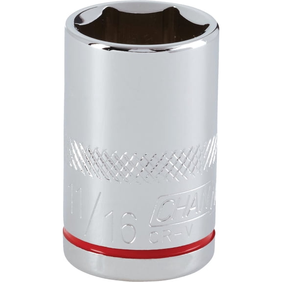 Channellock 1/2" Drive 11/16" 6-Point Shallow Standard Socket