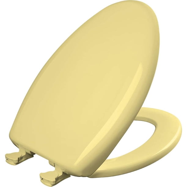 Asiento de inodoro Bemis 1200SLOWT 211, cierre lento, alargado, amarillo
