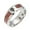 Skull, variant on Unisex Stainless Steel Ring Wood Inlay Tree Of Life Cross Skull Freemason Design Half Circle Gift Travel Bonus