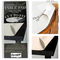 Dependable Industries Vinyl Table Pad, Padded Tablecloth with Backing for Dining & Kitchen, Cut to Fit - 52'' x 90
