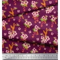 thumbnail image 3 of Soimoi Rayon Fabric Leaves & Floral Artistic Print Fabric by The Yard 56 Inch Wide, 3 of 3