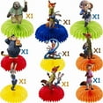 thumbnail image 2 of 9-Piece Cartoon Rabbit Honeycomb Centerpiece Set 3D Desktop Ornament Perfect for Birthday Parties, Cartoon-Themed Animated Party Decorations, Double-Sided Party Gifts, Photo Props., 2 of 5