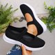 thumbnail image 2 of Zapatos de Caminata de Verano Mujeres Mujeres de Moda Casual Primavera Y Verano Malla Respirable Cuña Tacón Zapatos Gruesos con Correa Ajustable Mary, 2 of 8