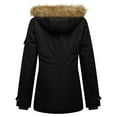 thumbnail image 4 of Wantdo Women's Plus Size Jacket Warm Winter Coat Thickened Parka Coat Black 2XL, 4 of 10